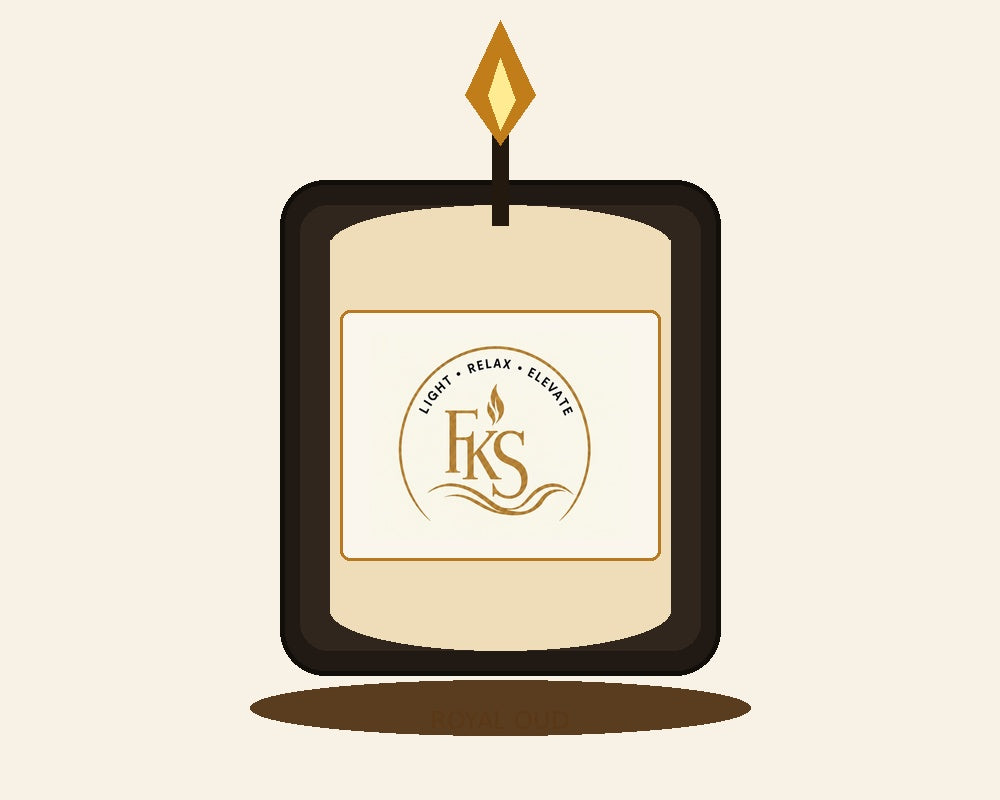 ROYAL OUD FKS logo candle